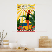 Hollywood Florida Broward County Travel Poster ポスター (キッチン)