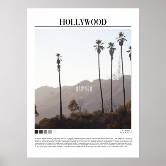 Hollywood - Los Angeles (United State) ポスター (正面)