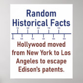 Hollywood Moved From New York - History Fact ポスター (正面)