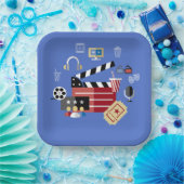 Hollywood Movie Theme Plate ペーパープレート (パーティー)