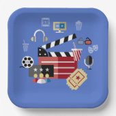 Hollywood Movie Theme Plate ペーパープレート (正面)