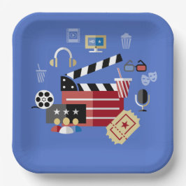 Hollywood Movie Theme Plate ペーパープレート