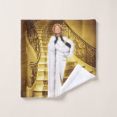 Hollywood Regency Silent Movie Diva バスタオルセット (ウォッシュタオル)