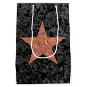 Hollywood Star Personalized ミディアムペーパーバッグ (裏面)