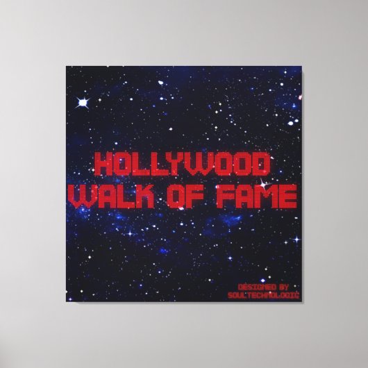 hollywood, walk of fame キャンバスプリント (正面)