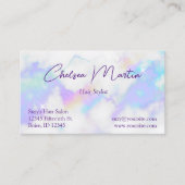 Holo Marble Glam手書き署名スクリプト 名刺 (正面)