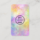 Holo Opal QRコースタイリッシュドConnect With Usトレンディー 名刺 (裏面)