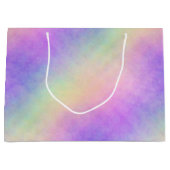 holo rainbow soft グラデーション : ラージペーパーバッグ (正面)