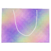 holo rainbow soft グラデーション : ラージペーパーバッグ (裏面)