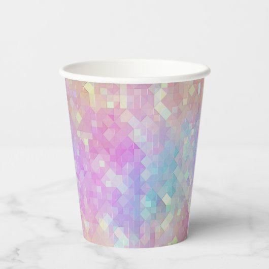 holo sparkle mosaic : 紙コップ (裏面)