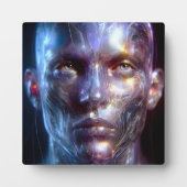 Holografisch Transparenter Menschlicher Kopf フォトプラーク (正面)