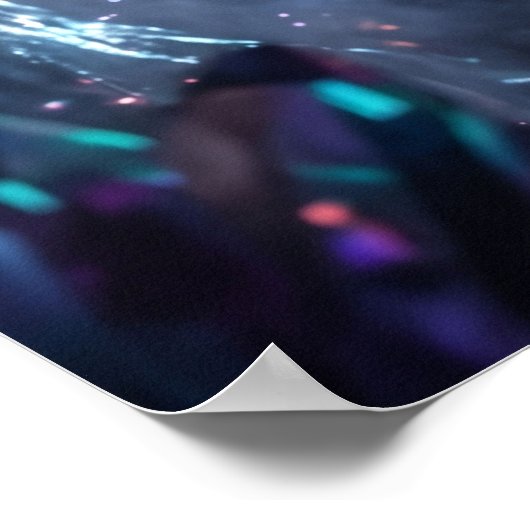 Hologram Bat Neon Cavern ポスター (角)