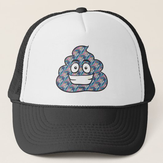 hologram poop emoji キャップ (正面)