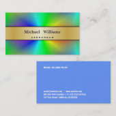 HOLOGRAMA PAPEL PERLA COLORIDO PROFESIONAL COLOR 名刺 (正面/裏面)