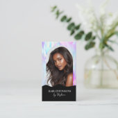 Holograph Luxury Hair Stylist Extensions Wig Photo 名刺 (スタンド正面)