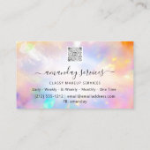 Holograph Shop Logo Makeup Artist QR Code  名刺 (裏面)