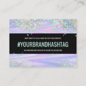 Holographicグリッターありがとうございます ロイヤリティカード (裏面)