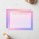 Holographicノグラデーションートカード ノートカード (正面/裏面インサイチュ)