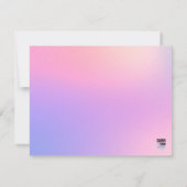 Holographicノグラデーションートカード ノートカード (裏面)