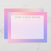 Holographicノグラデーションートカード ノートカード (正面/裏面)