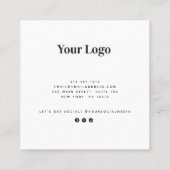 Holographicモダン名刺 スクエア名刺 (裏面)