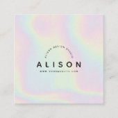 Holographicモダン名刺 スクエア名刺 (正面)