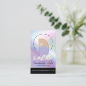 Holographic爪、 ネイル技術ネイルサロントレンディーハンドロゴ  名刺 (スタンド正面)