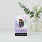 Holographic爪、 ネイル技術ネイルサロントレンディーハンドロゴ 名刺 (スタンド正面)