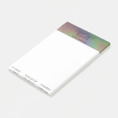 Holographic モダン Metal Name - Post-it® Notes ポストイット (アングル)