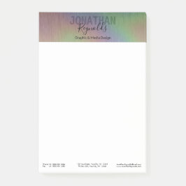 Holographic モダン Metal Name - Post-it® Notes ポストイット