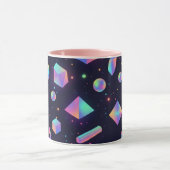 Holographic 3D Geometric Space Coffee Mug マグカップ (中央)