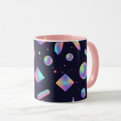 Holographic 3D Geometric Space Coffee Mug マグカップ (正面右)