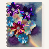 Holographic Bloom Sparkle Notebook ノートブック (正面)