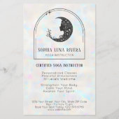 Holographic Boho Arch Celestial Crescent Moon チラシ (正面)