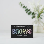 Holographic Brows AfterCare PMU Brow命令 名刺 (スタンド正面)