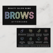 Holographic Brows AfterCare PMU Brow命令 名刺 (正面/裏面)