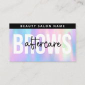 Holographic Brows AfterCare PMU Brow命令 名刺 (正面)