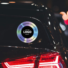 Holographic Business Logo Website Car Window Decal シール