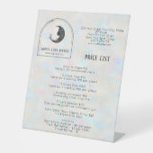 Holographic Celestial Crescent Moon Price List 台座サイン (正面)