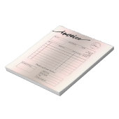 Holographic Custom Logo Bakery Invoice  ノートパッド (回転)