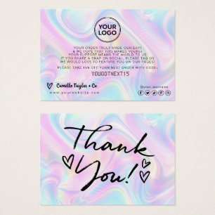 Holographic Customer Thank – ロゴの追加