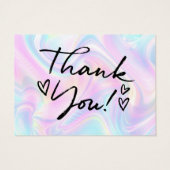 Holographic Customer Thank – ロゴの追加 (裏面)