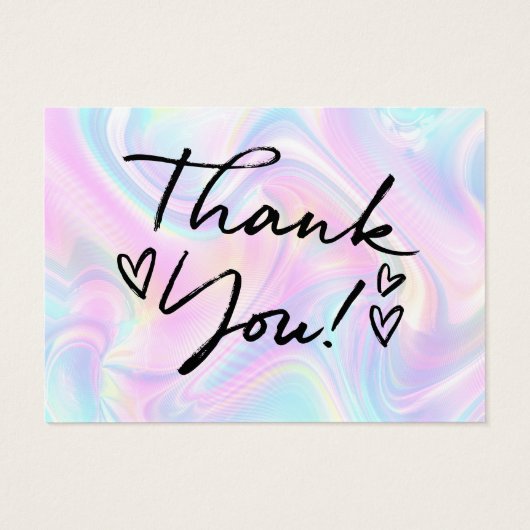 Holographic Customer Thank – ロゴの追加 (裏面)