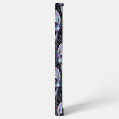 Holographic Cyber Skull Circuit Pattern Phone Case Samsung Galaxyケース (左側面)