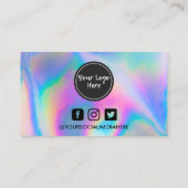 Holographic Dripエレガントインスタグラム 名刺 (裏面)