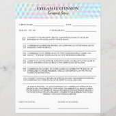 Holographic Eyelash Consent form チラシ (正面)