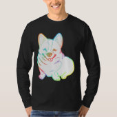 Holographic Fat Corgi Magnet Tシャツ (正面)