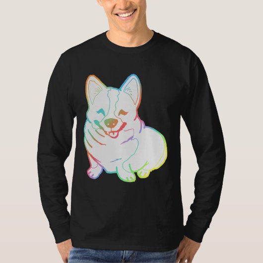Holographic Fat Corgi Magnet Tシャツ (正面)