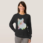 Holographic Fat Corgi Magnet Tシャツ (正面フル)