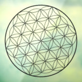 Holographic Flower of Life Sacred Geometry ウィンドウサイン (シート3)